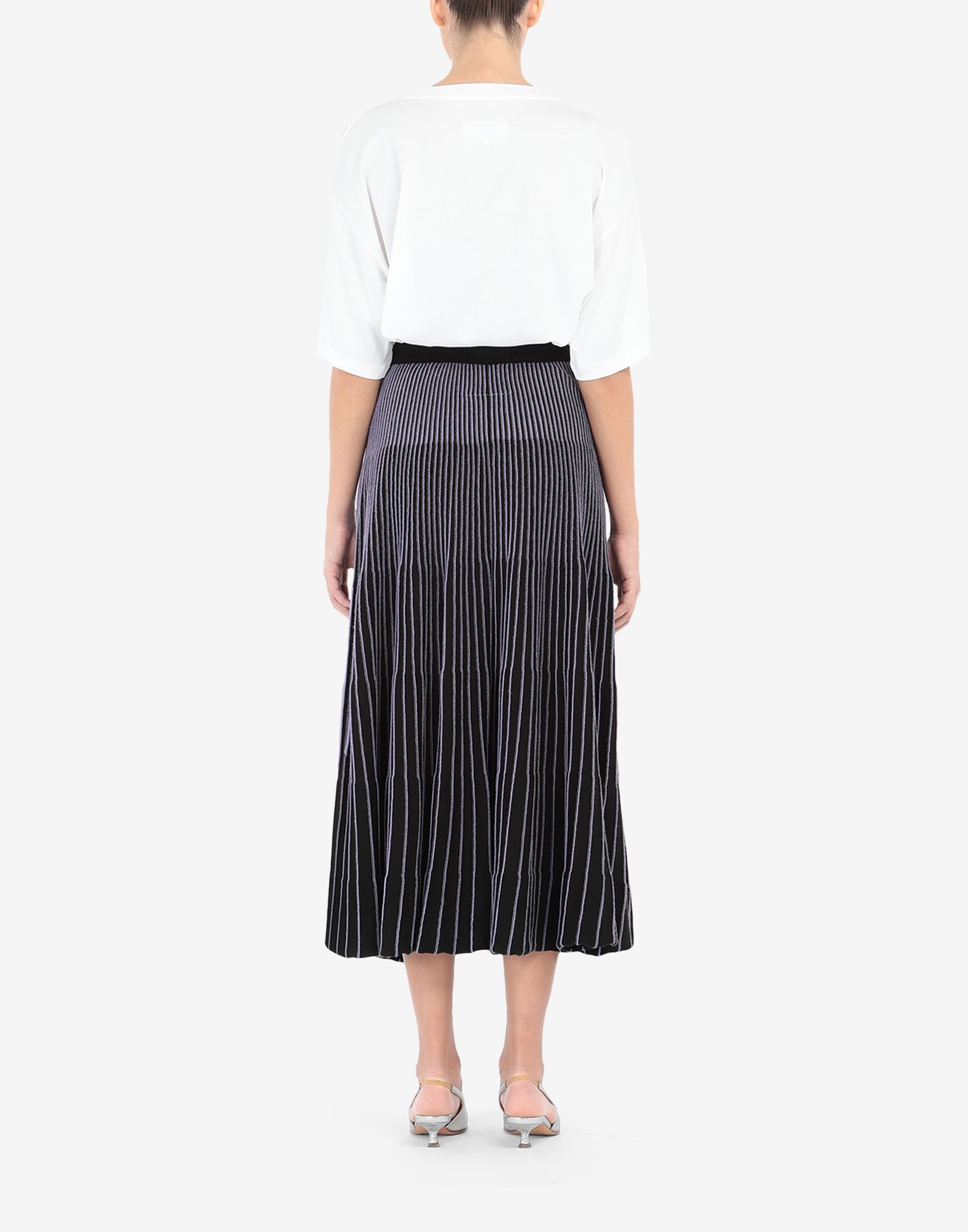 Logo pleated skirt - 4