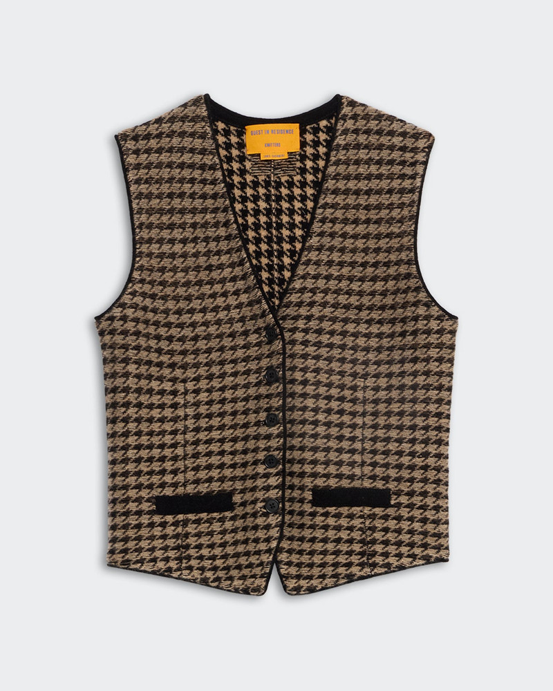 Houndstooth Tailored Vest - 1
