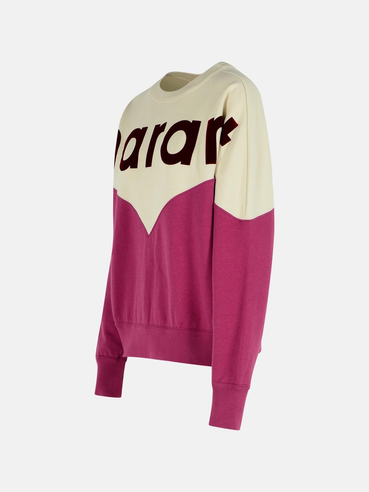 'HOUSTON' SWEATSHIRT IN A GRAPE-AND-EYE COTTON BLEND - 2