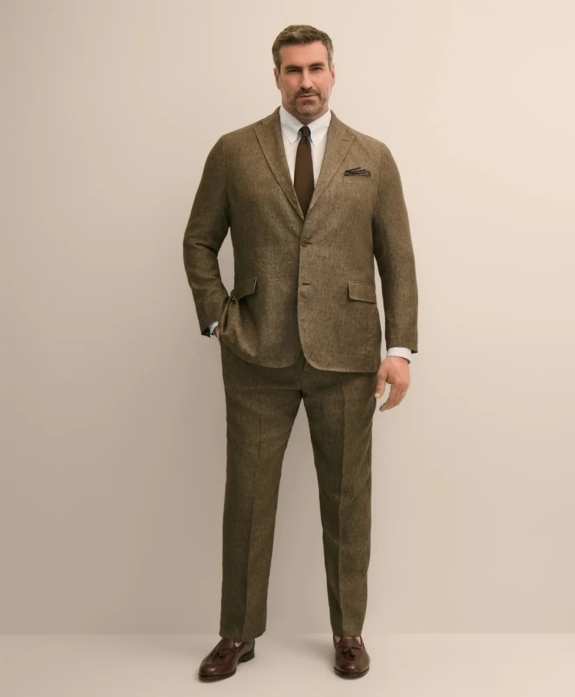 Big & Tall Linen Suit Pants - 1