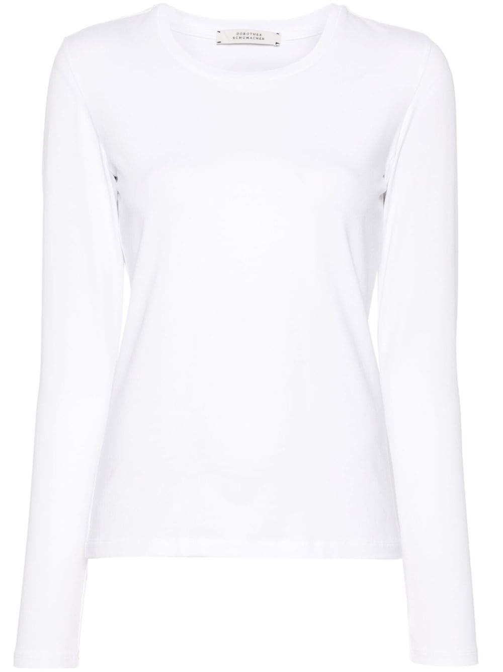 round-neck long-sleeve T-shirt - 1