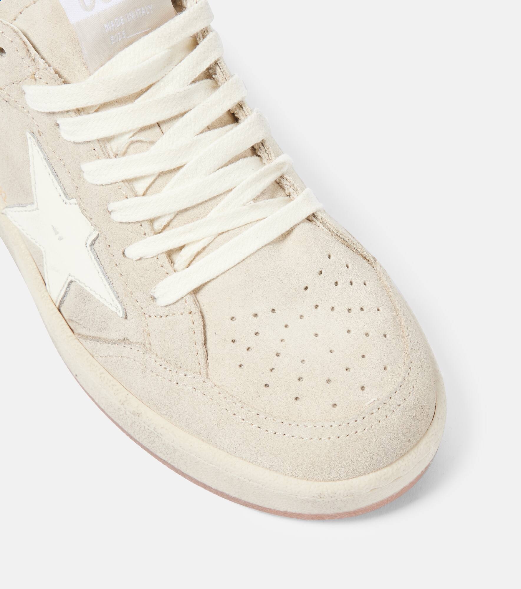 Ball Star 2 leather-trimmed suede sneakers - 5