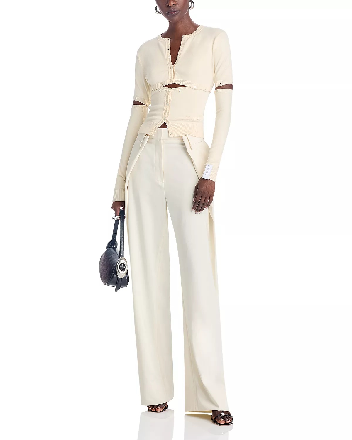 Pleated Wide Leg Pants - 2
