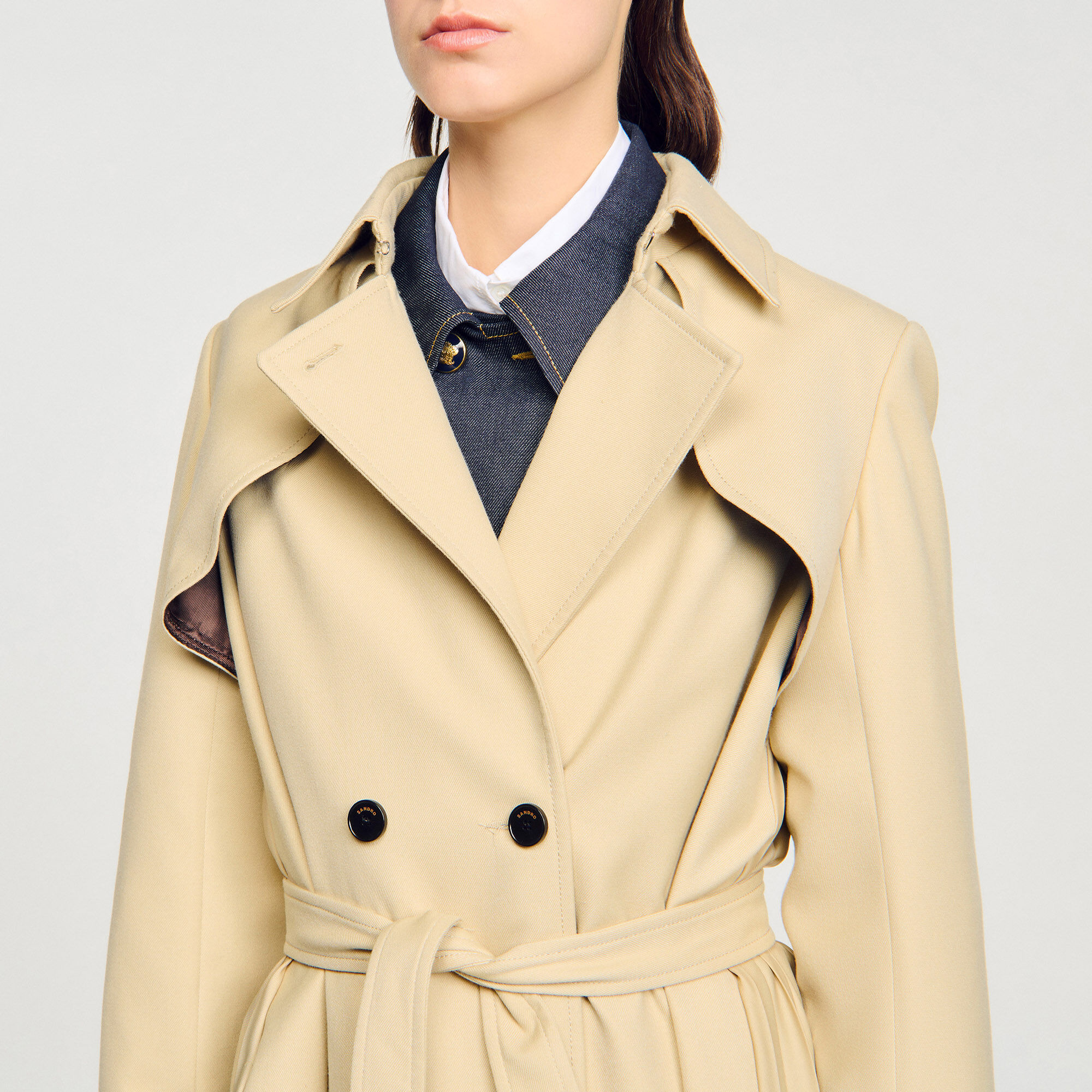 BELTED DOUBLE-BREASTED TRENCH - 3