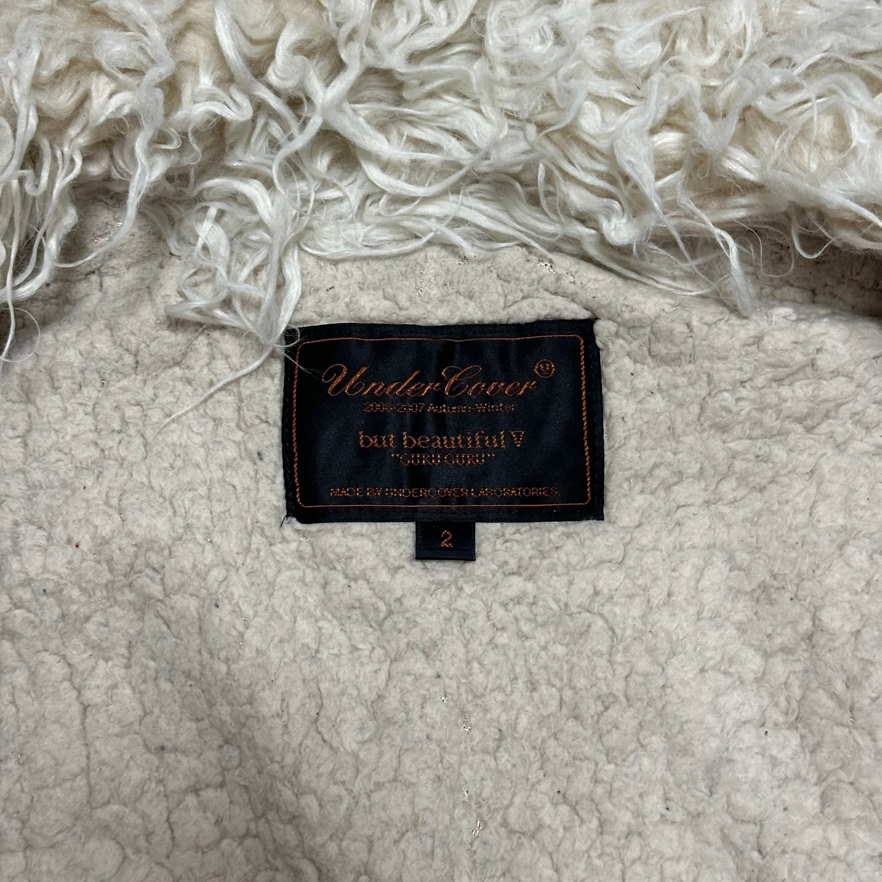 UNDERCOVER Fall Winter 2006 "Guru Guru" Fur Leather Jacket - 8