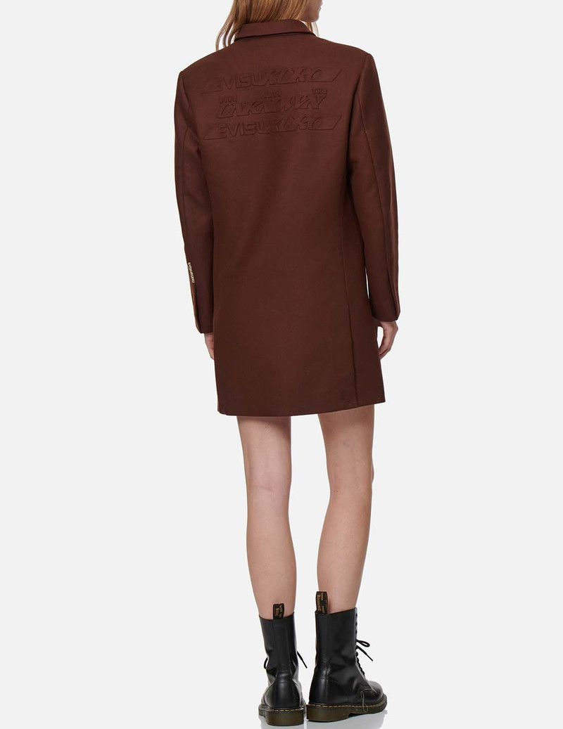 Logo Embossed Blazer Dress 6