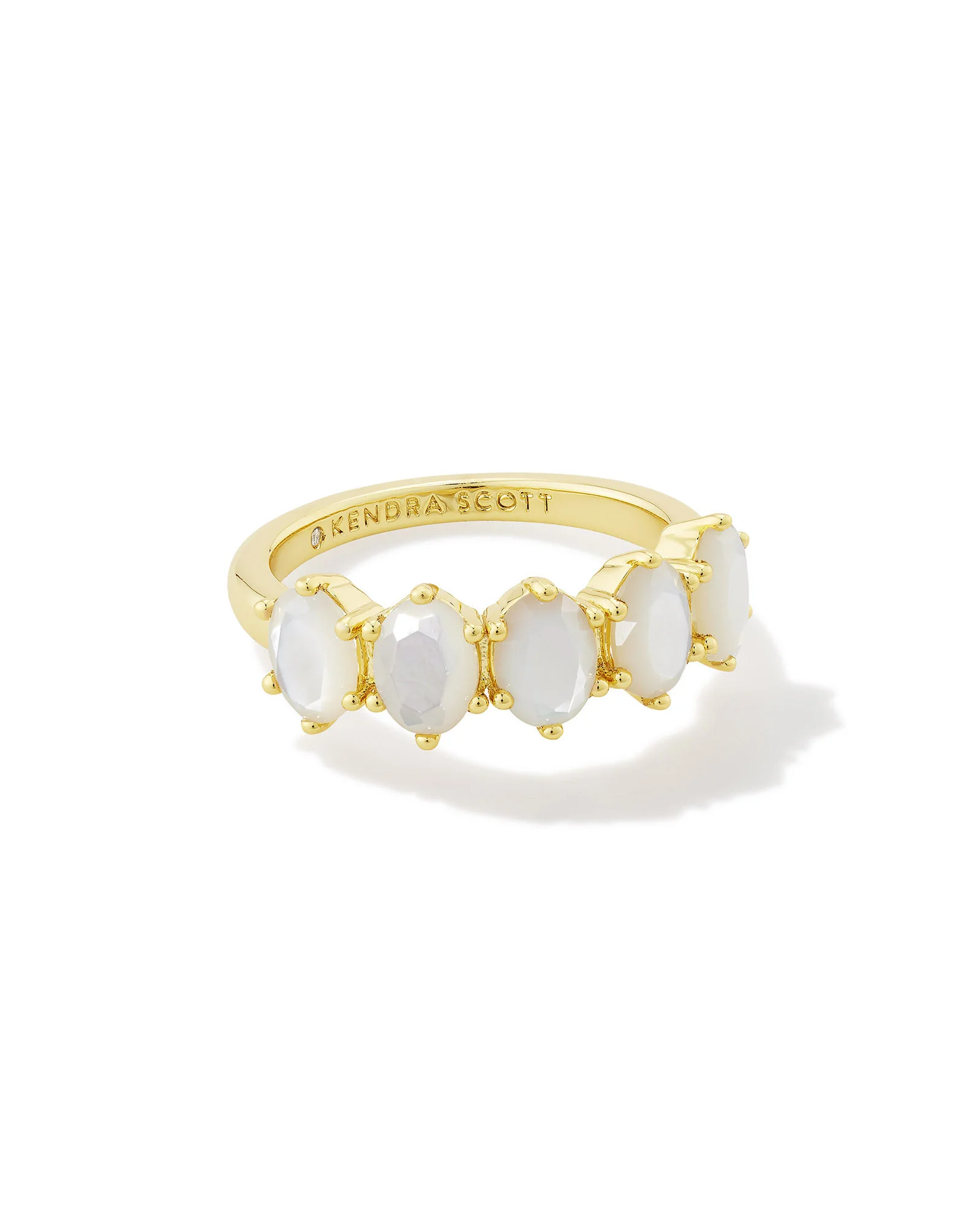 Cailin Gold Crystal June Band Ring - 1