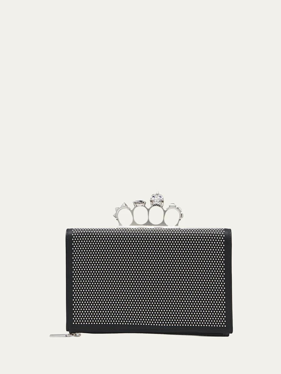 Punk Studded Flat Pouch Bag - 1