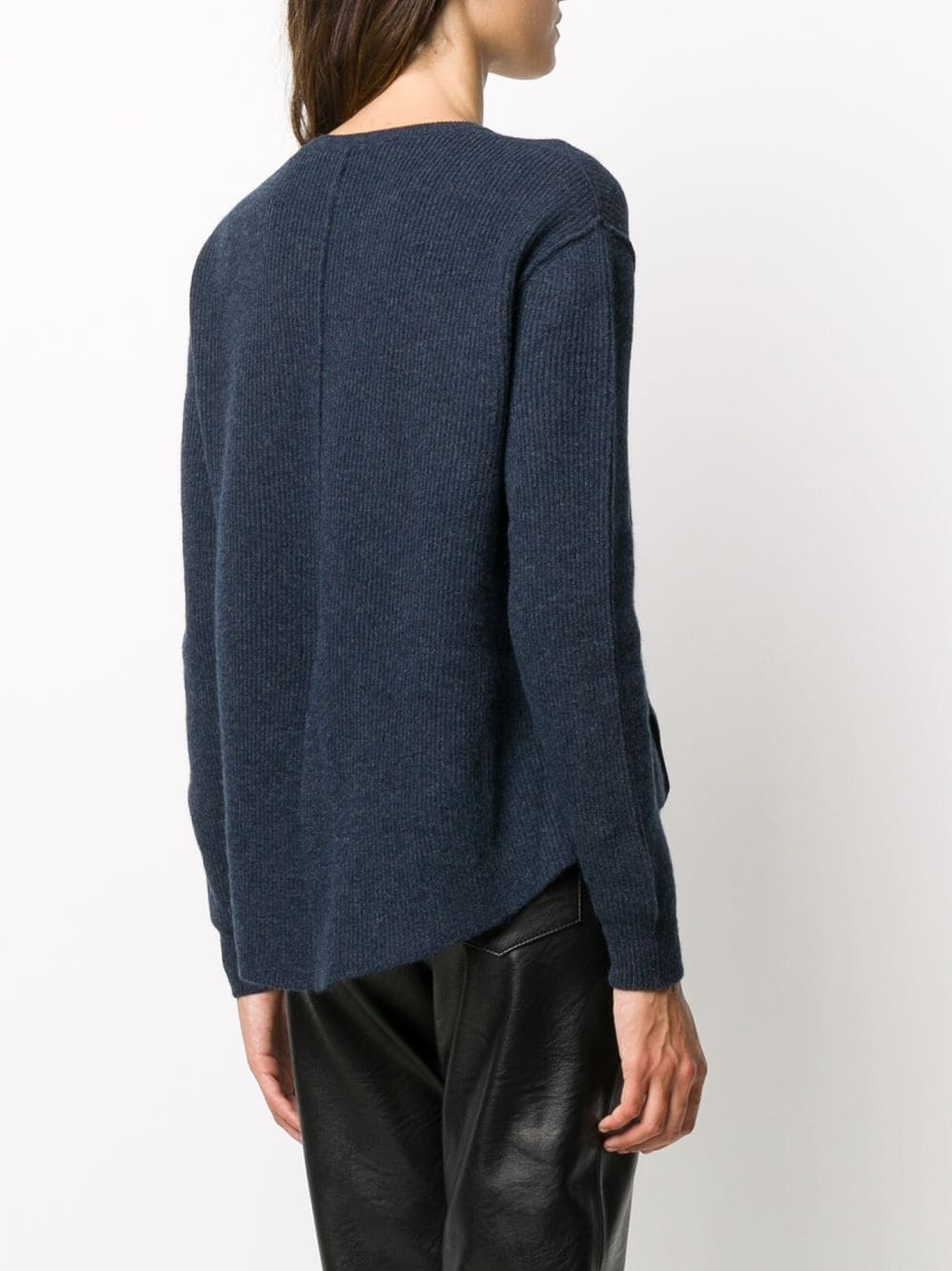 ribbed crew neck jumper - 4