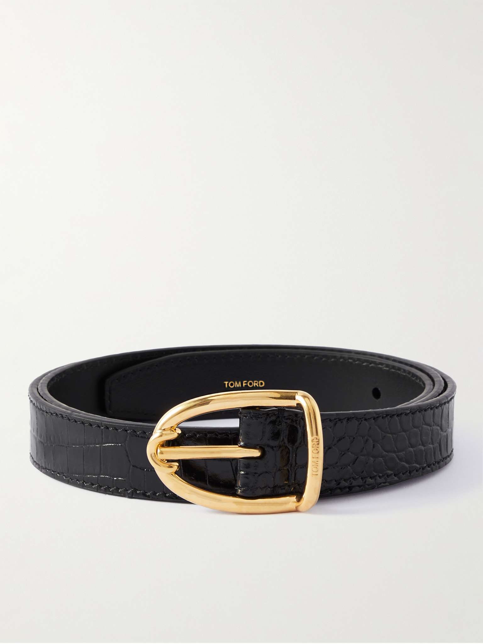 2cm Logo Leather Belt