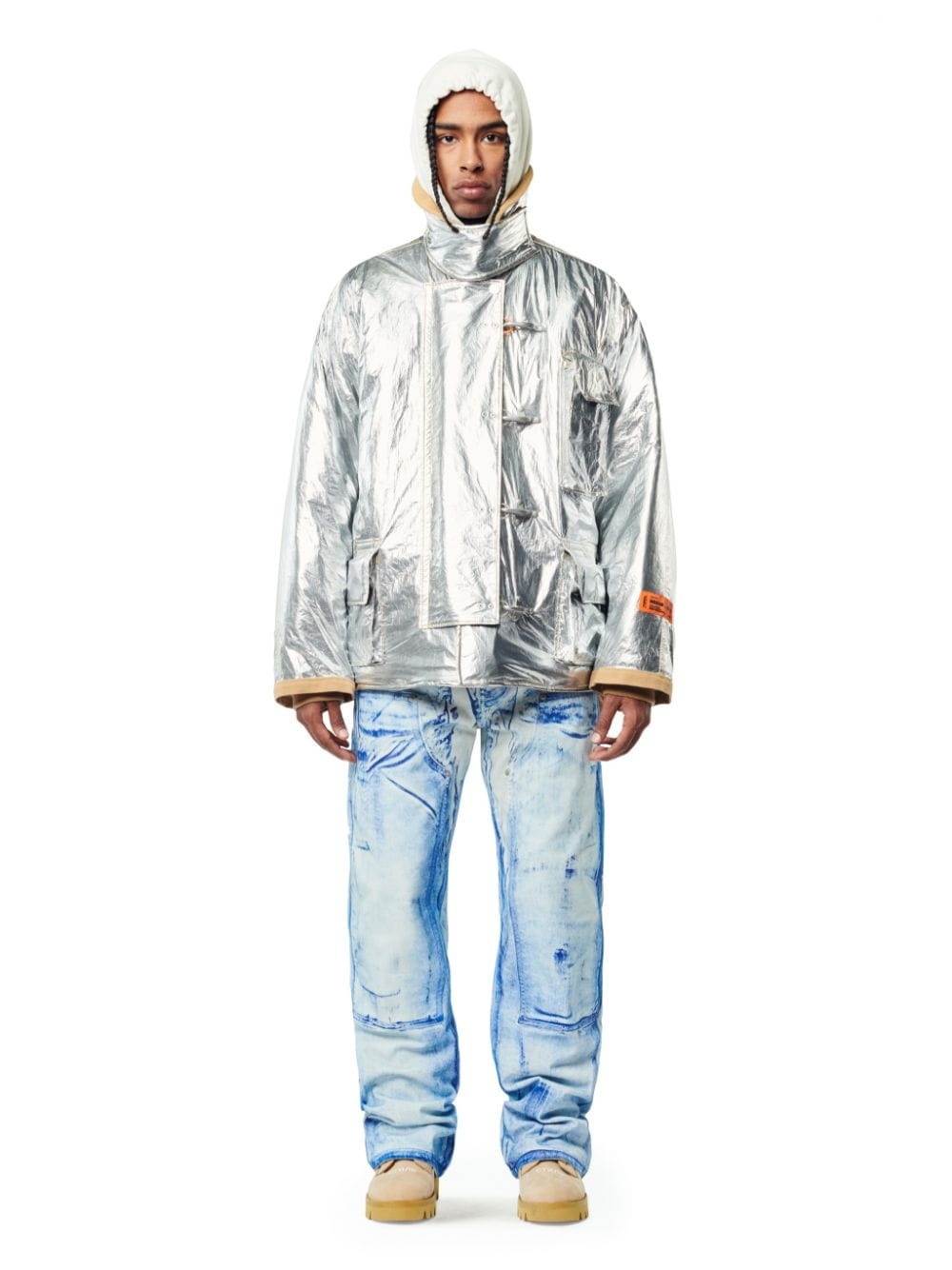 SILVER FIREMAN JACKET - 2