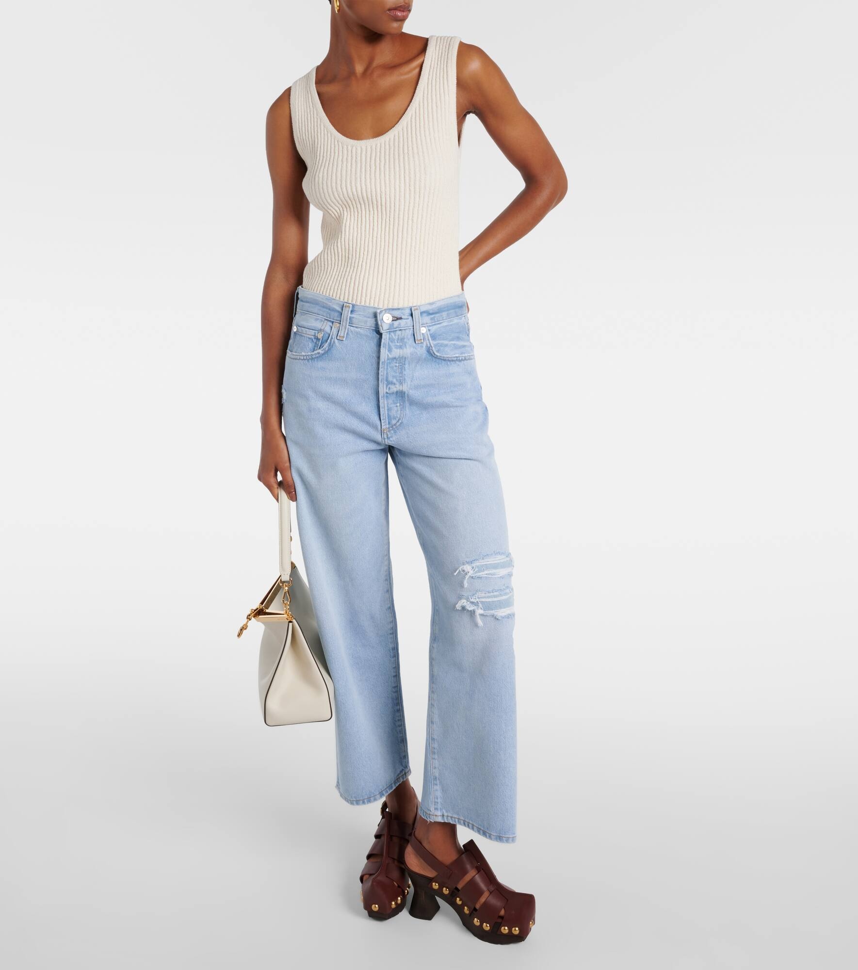 Pina low-rise wide-leg jeans - 7
