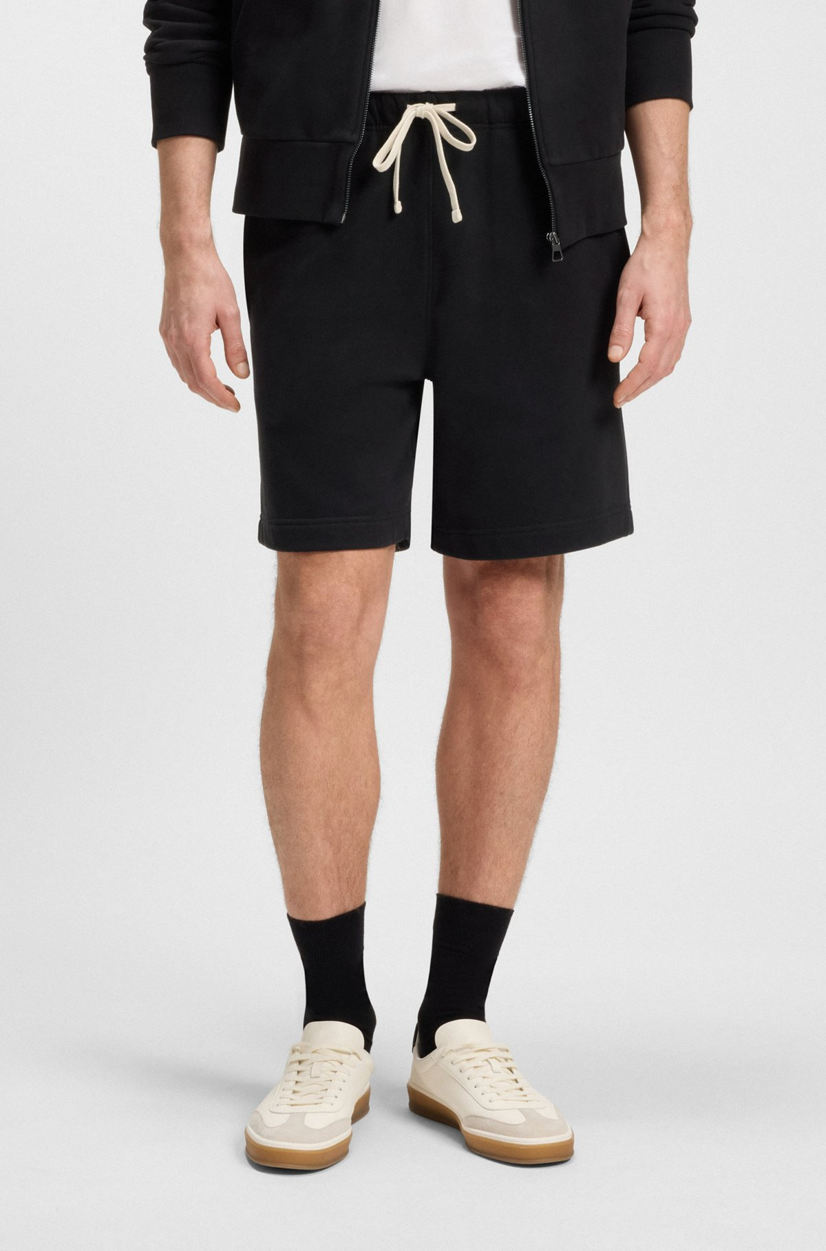BECKHAM X BOSS OVERSIZED-FIT SHORTS IN COTTON TERRY - 2