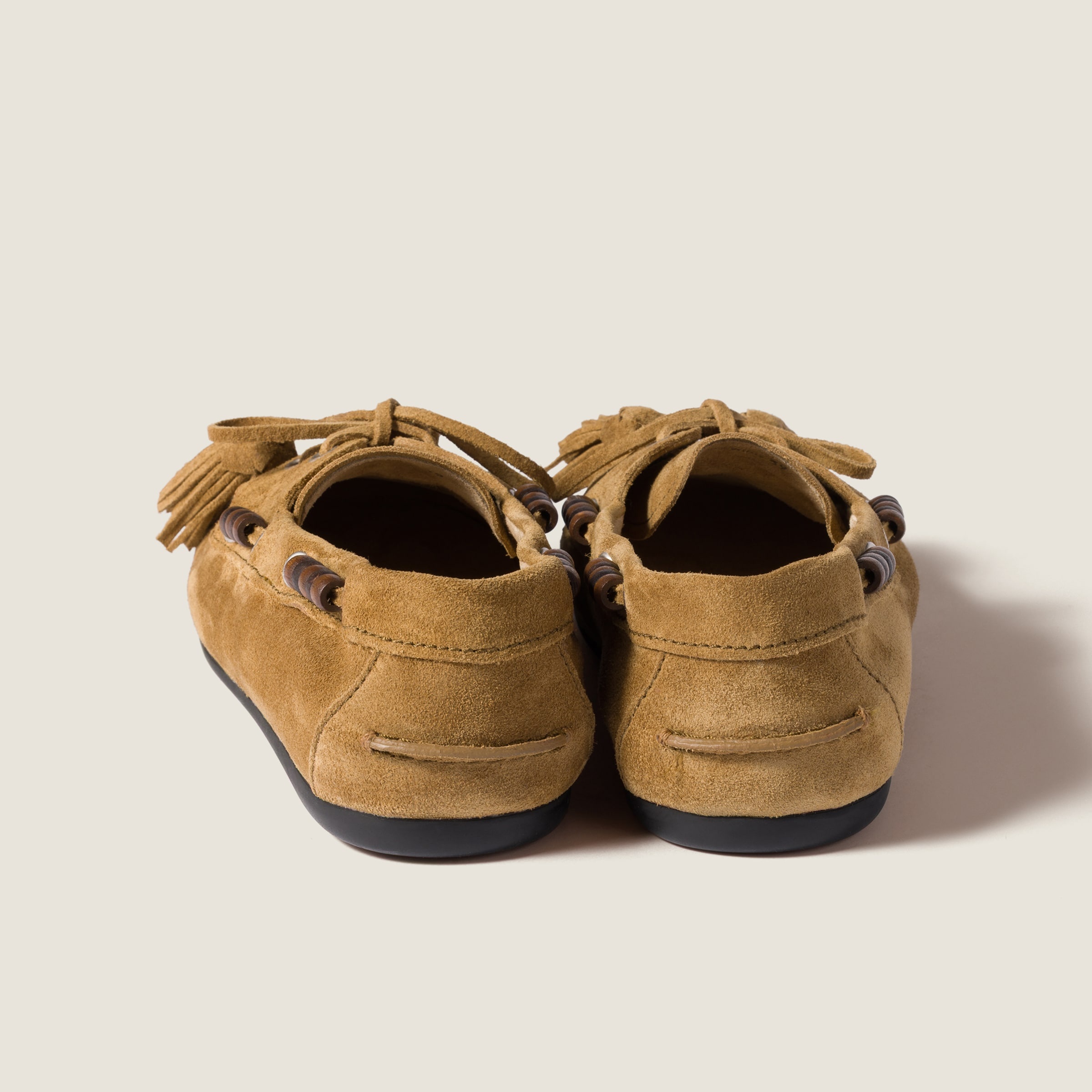 Suede tassel loafers - 3