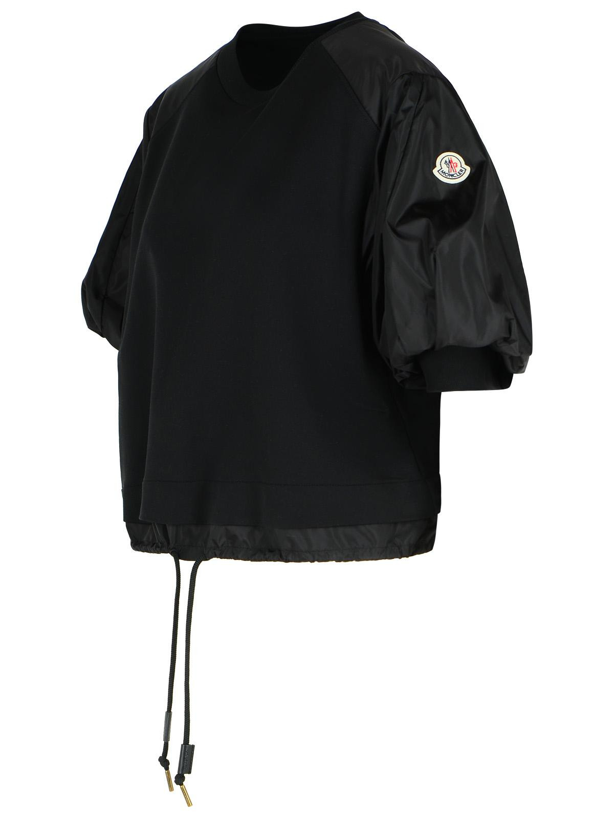 Moncler 'Over' Black Cotton T-Shirt Women - 2