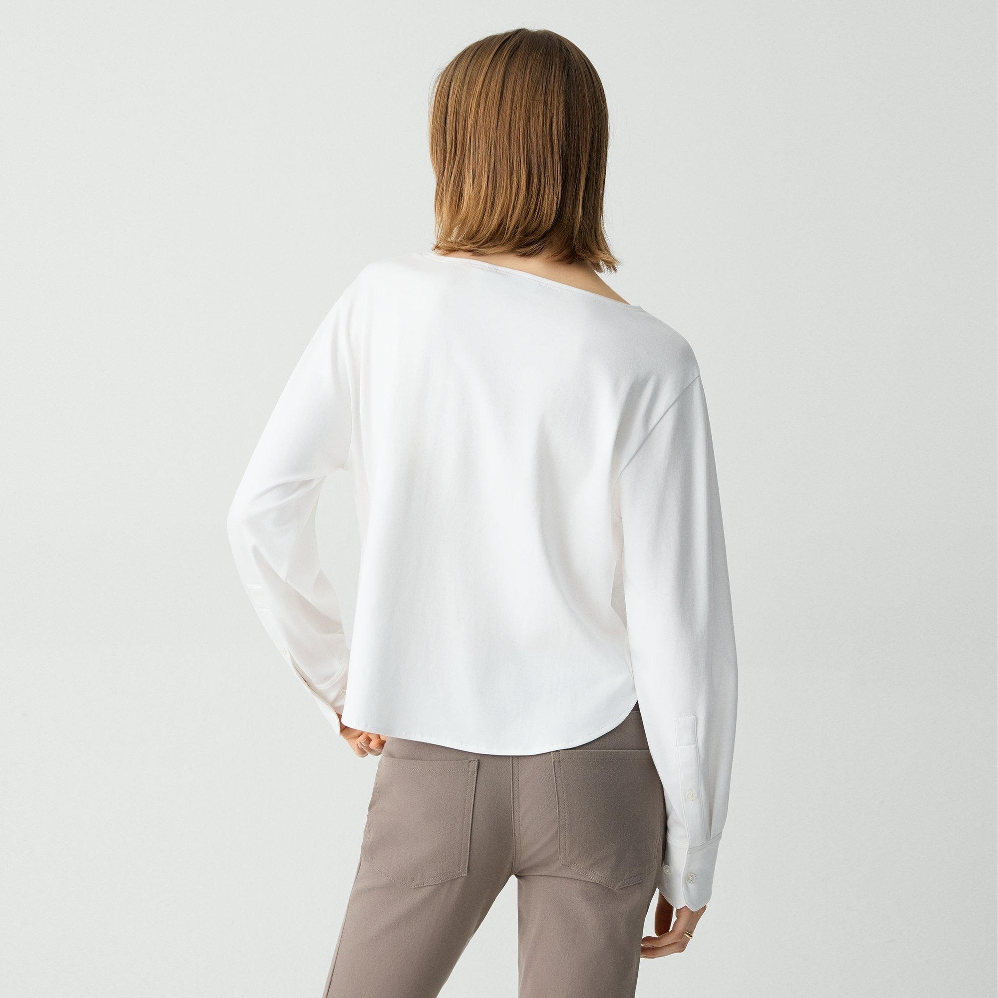 Boatneck Top in Cotton Jersey - 4
