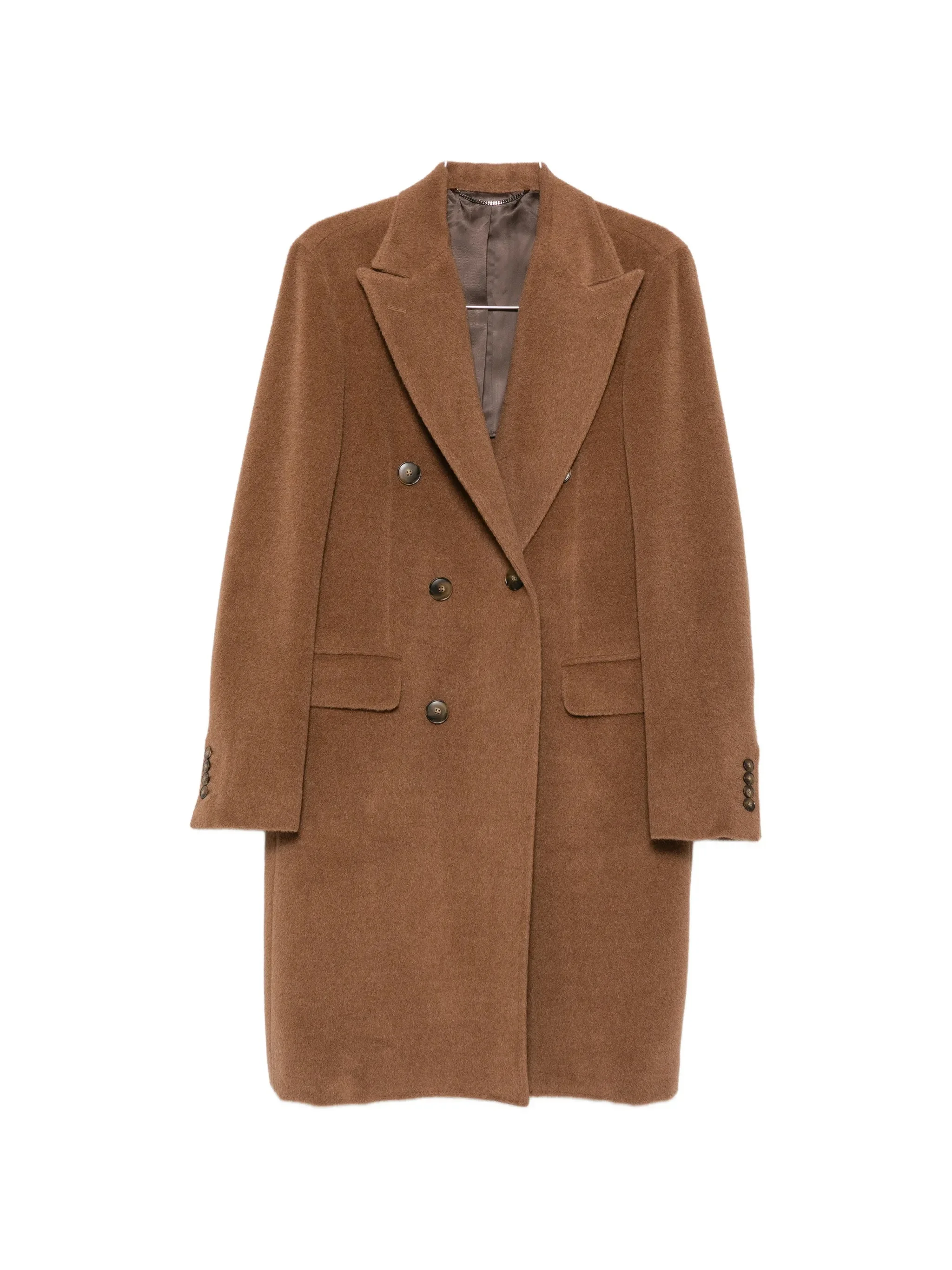 Canali Double-breasted Peak-lapel Coat - 1