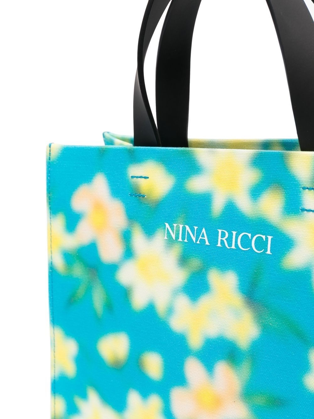 floral-print tote bag - 4