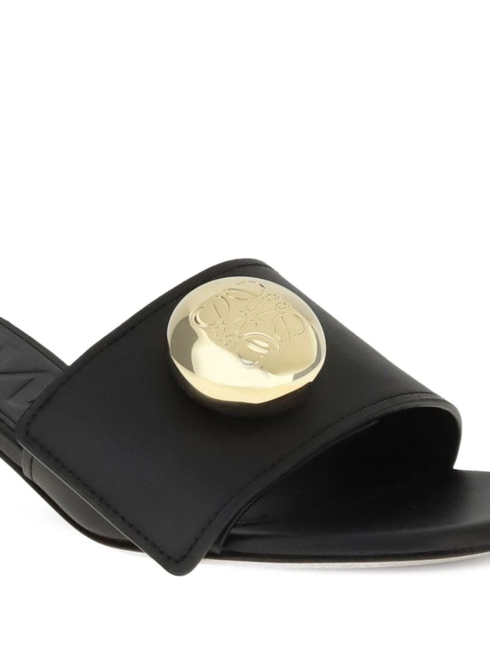 450mm pebble-embellished leather sandals - 2