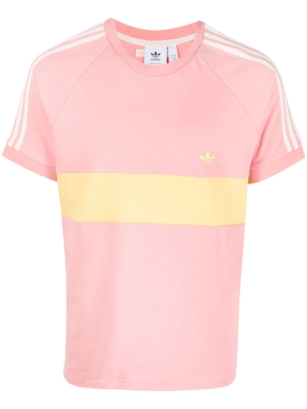 embroidered-logo striped T-shirt - 1