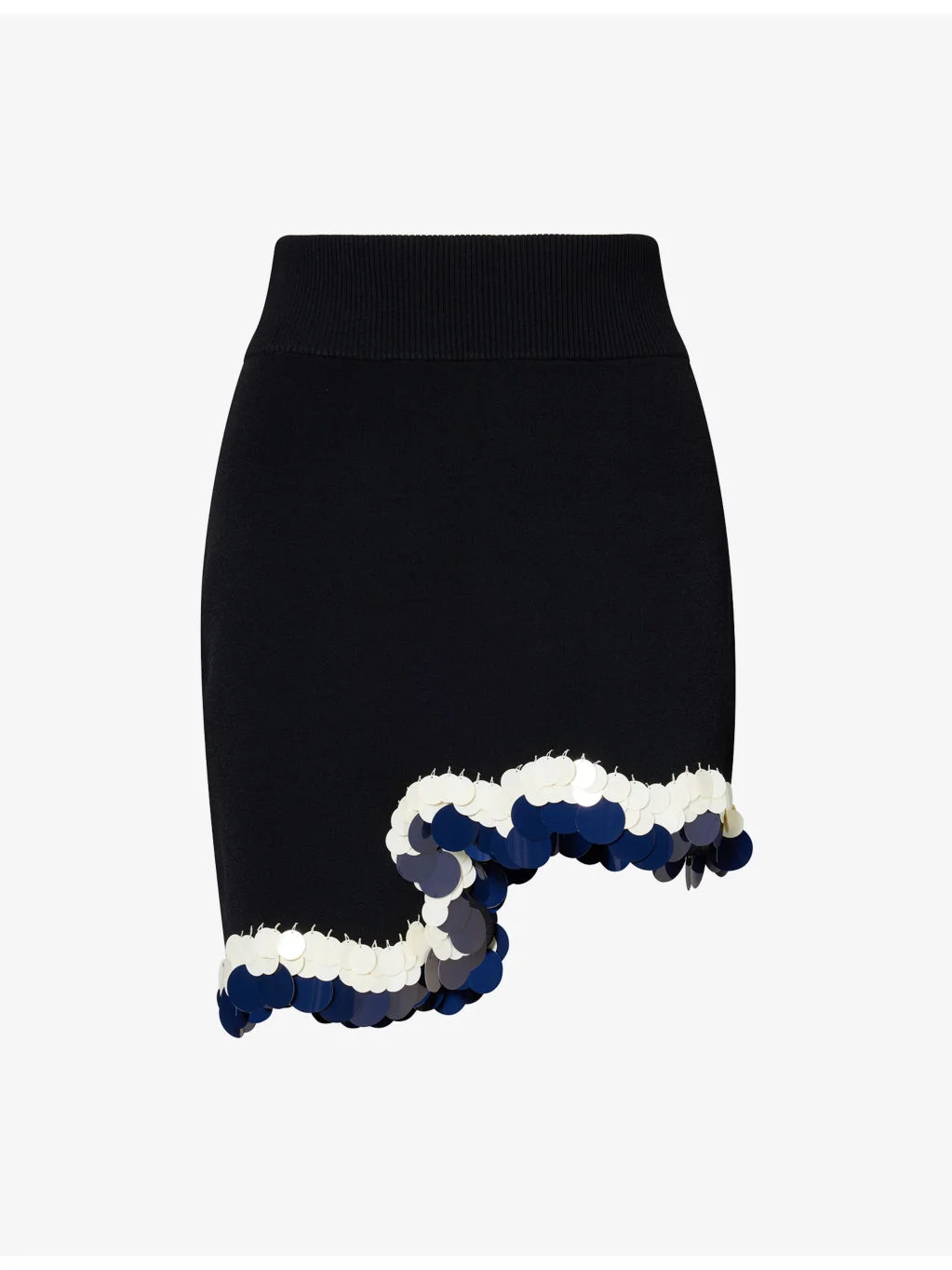 Casey Sequinned Stretch-Knit Mini Skirt - 1