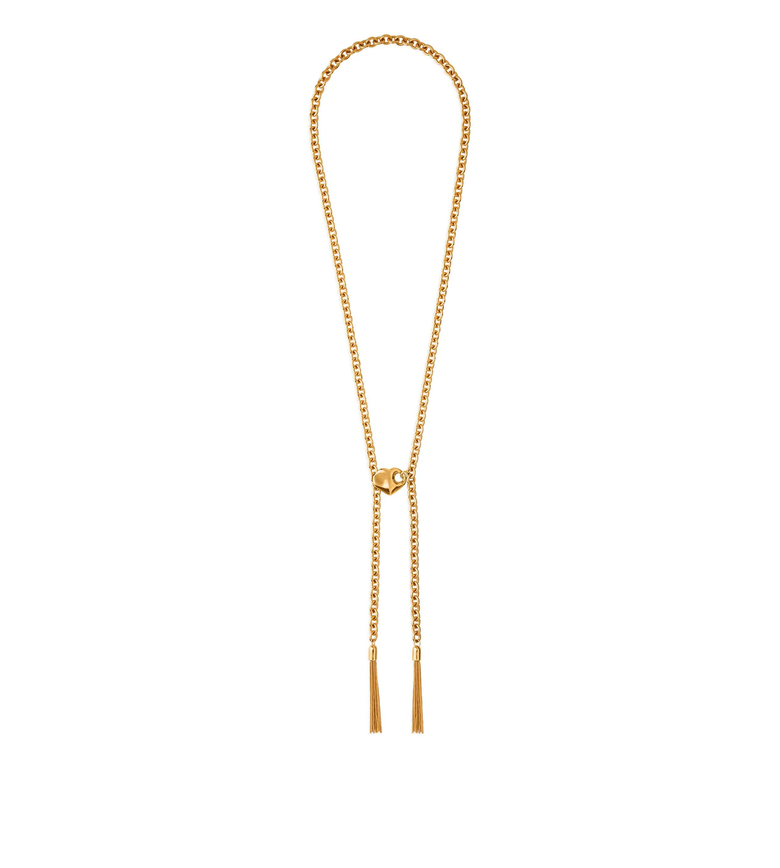 BRASS AMOR LARIAT NECKLACE - 1