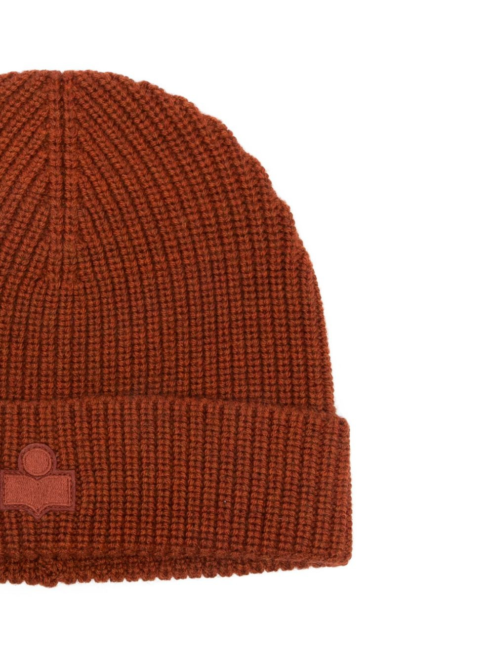 ribbed logo beanie - 3