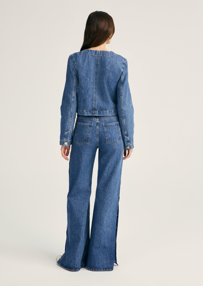 DEREK LAM 10 CROSBY EZRA BUTTON FRONT JACKET outlook