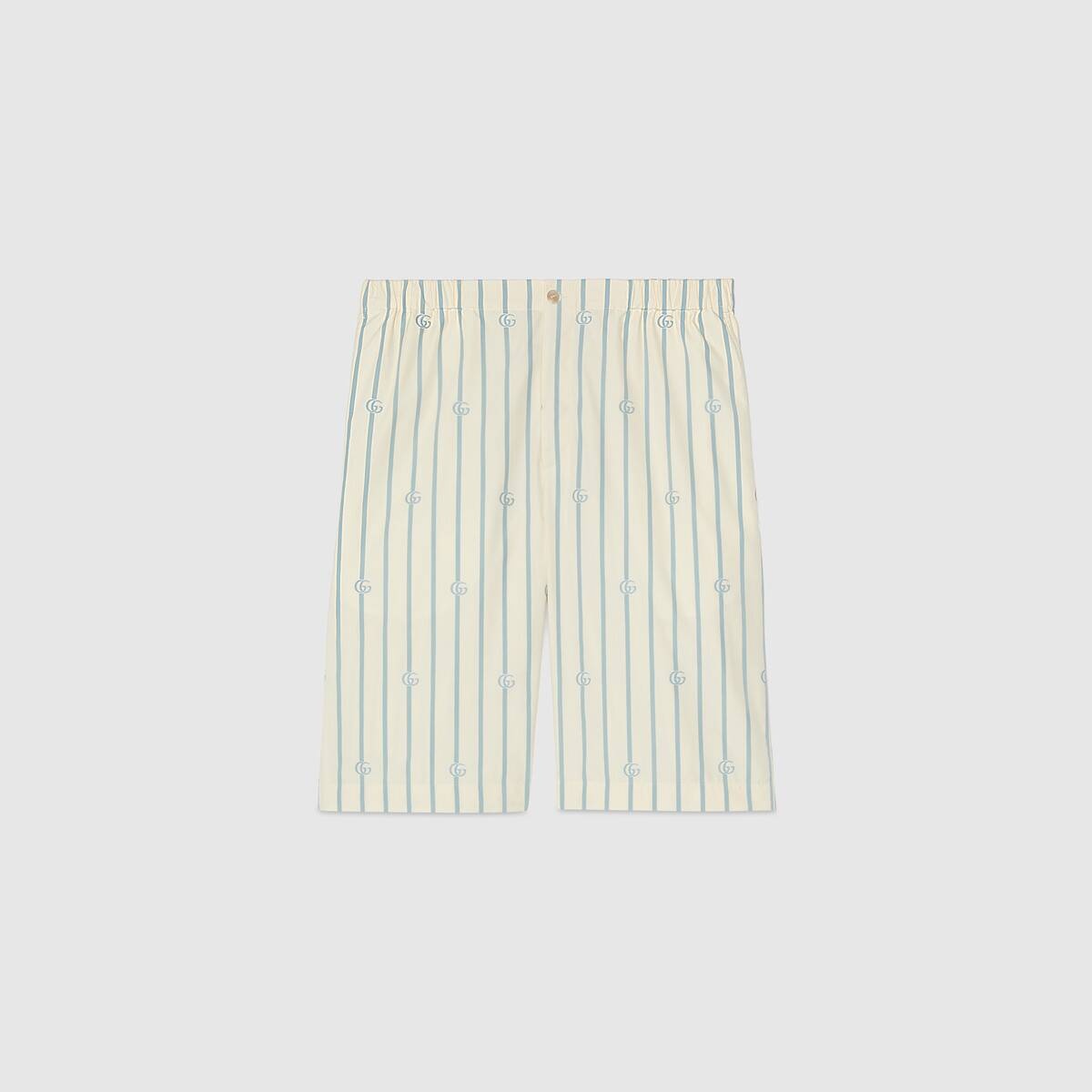 Double G stripe cotton shorts - 2