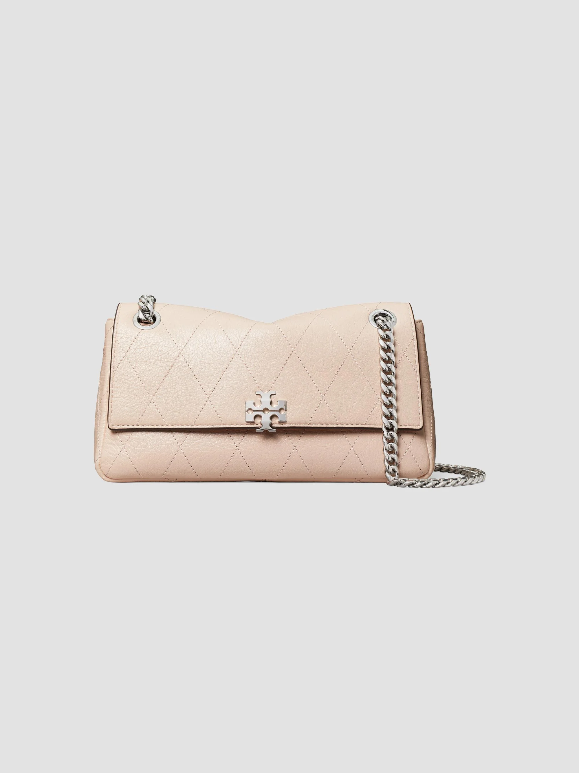 Women's Charlie Quilted Leather Small Shoulder Bag - Soft Pink - 1