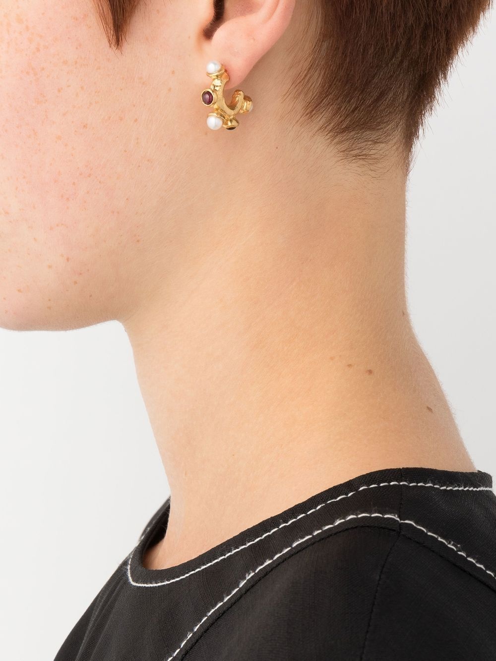 The Nocturnal gold-plated earrings - 2