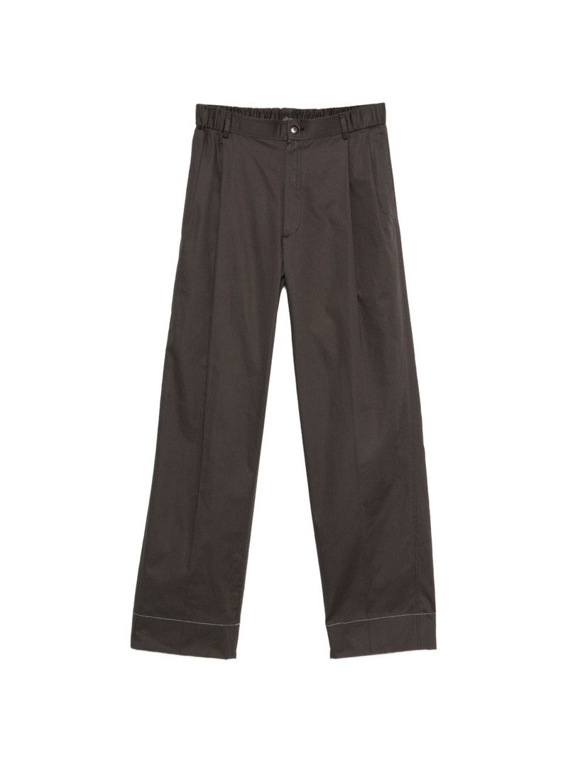 elastic-waistband trousers 1