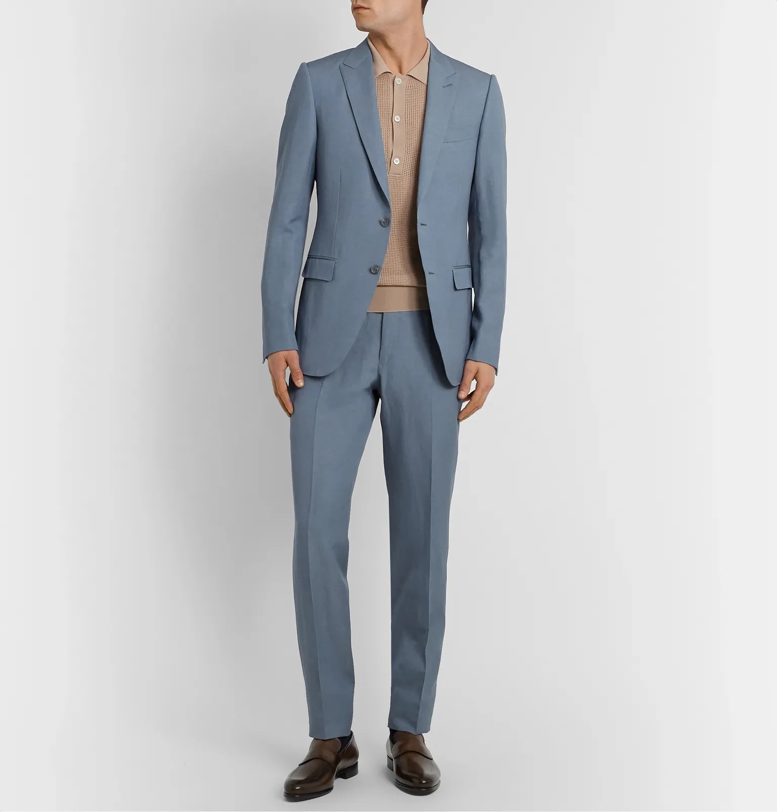 Slim-Fit Wool and Linen-Blend Suit - 2