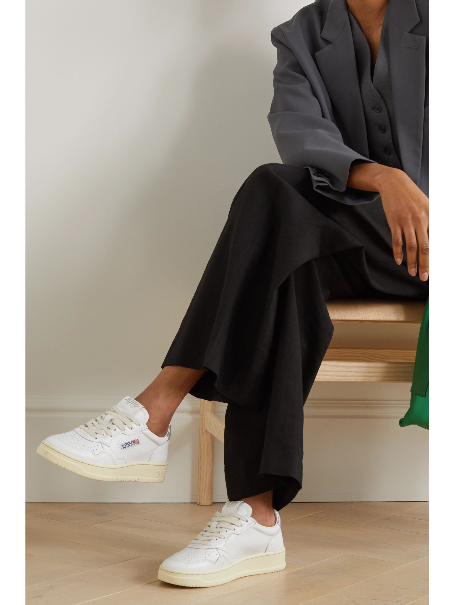 Medalist Low metallic leather sneakers White - 2