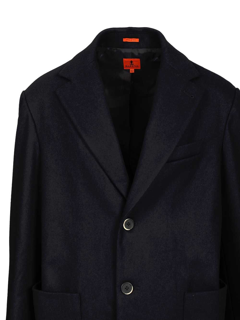 Cappotto Baron Caramal 75 Lana 25 Poliamidica Coats Blue - 3