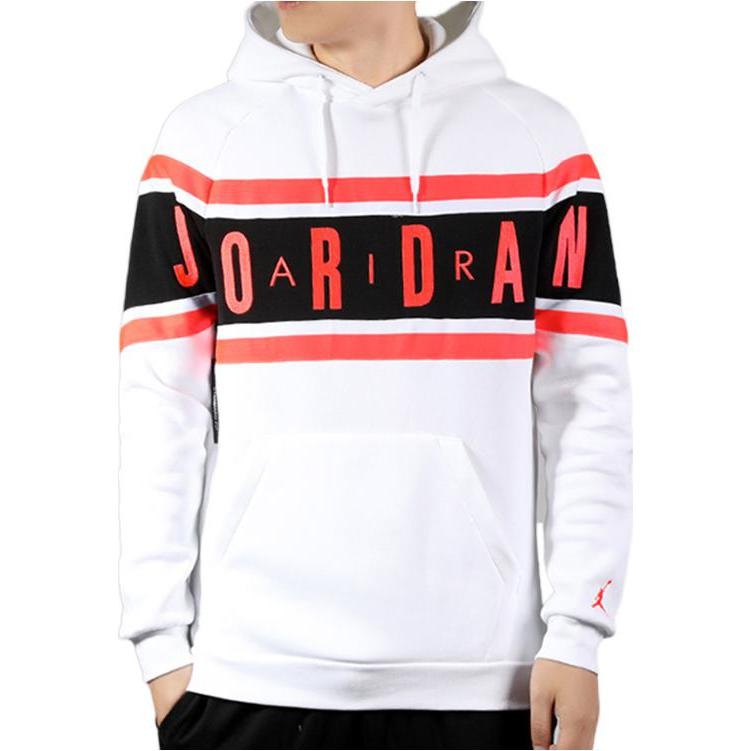 Air Jordan Air logo Printing Fleece Pullover White BQ5655-100 - 3