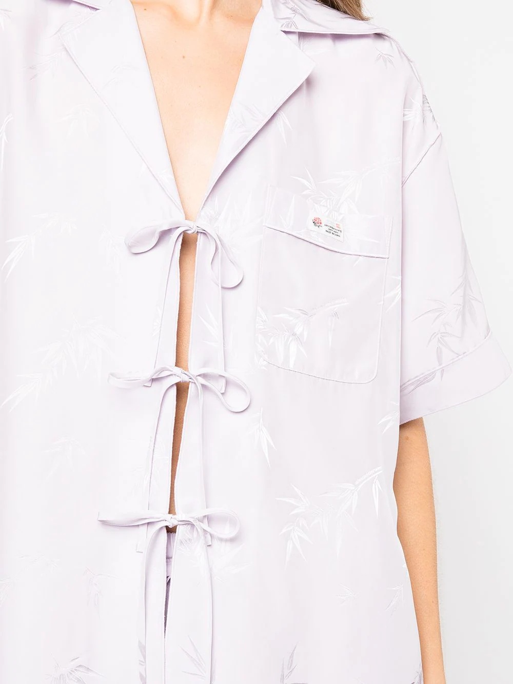 jacquard pajama-style shirt - 5