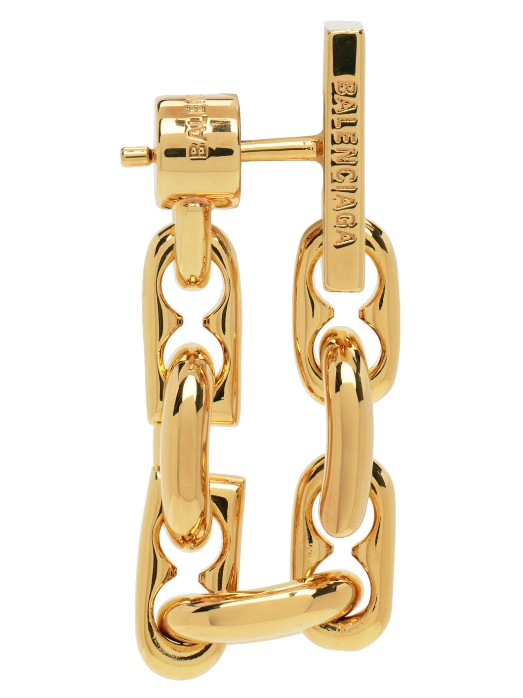 Gold B Chain Flex Earring - 2