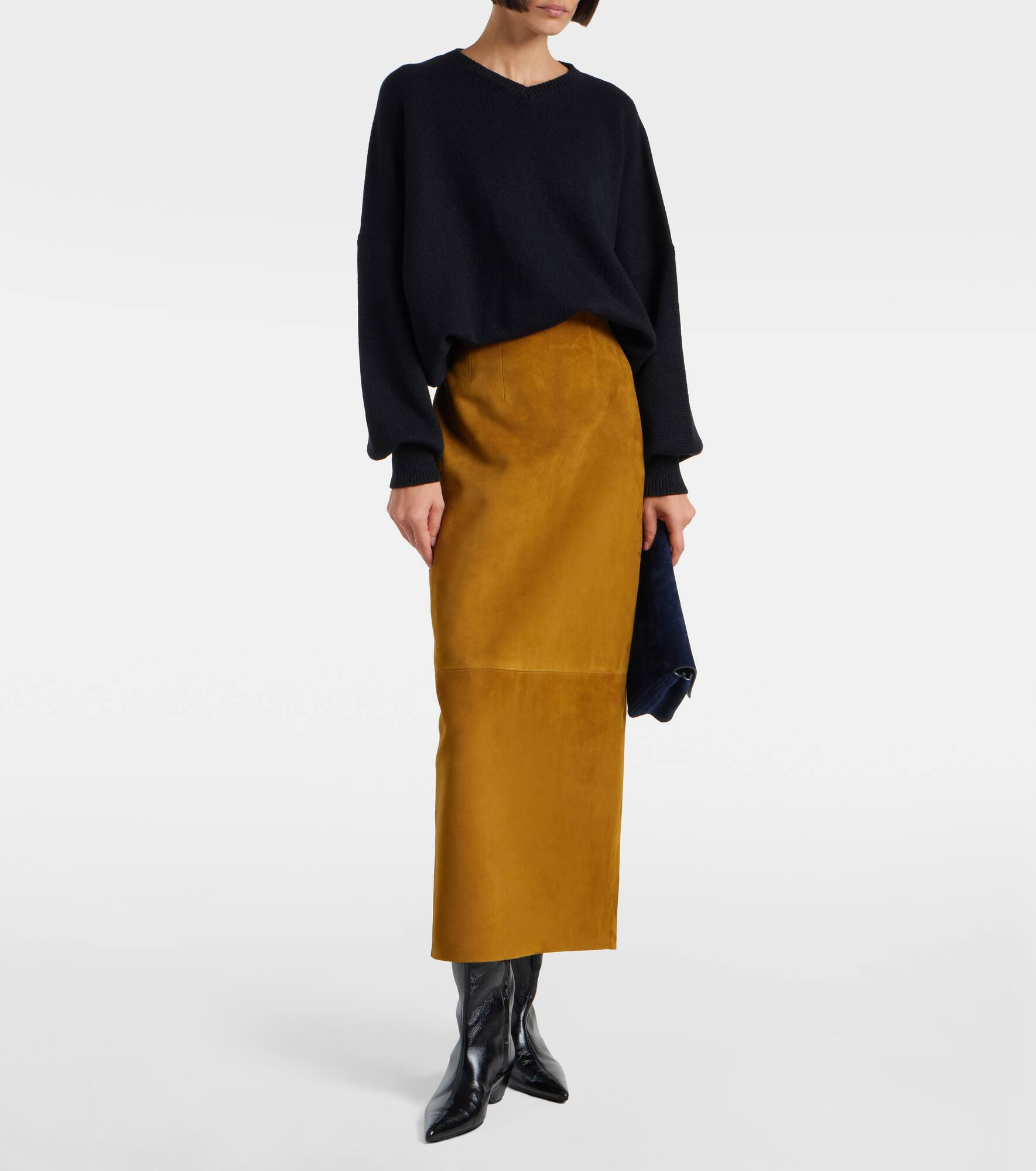 Loxley suede maxi skirt - 2