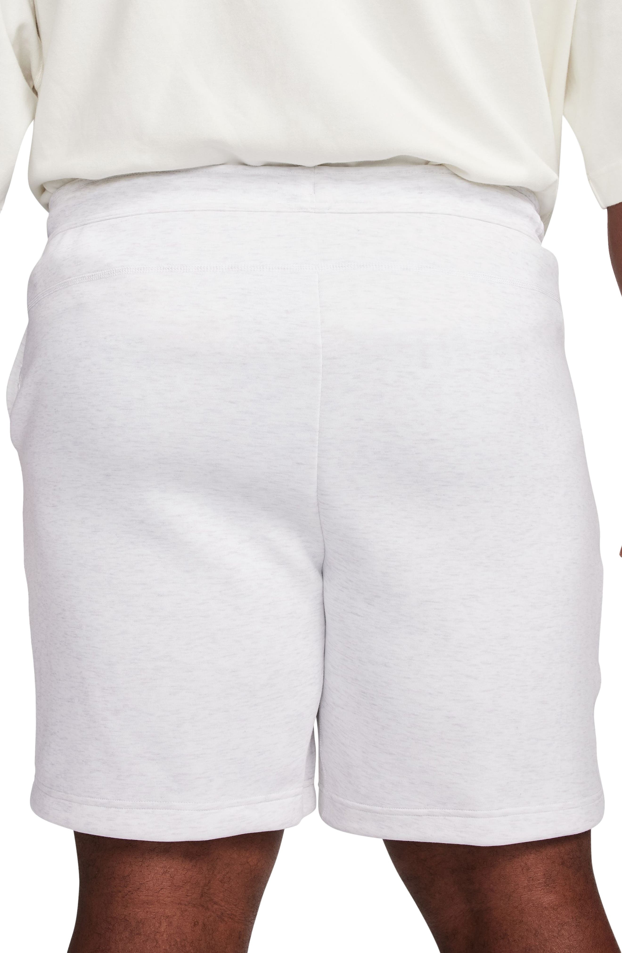 Nike Tech Fleece Sweat Shorts in Birch Heather/Black at Nordstrom - 2