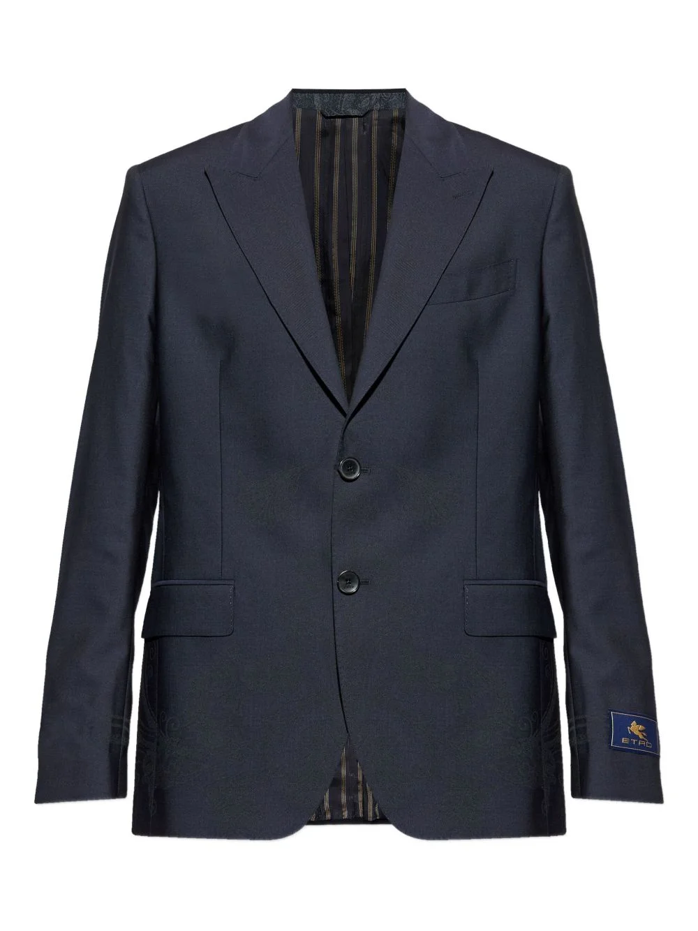 single-breasted wool blazer - 1