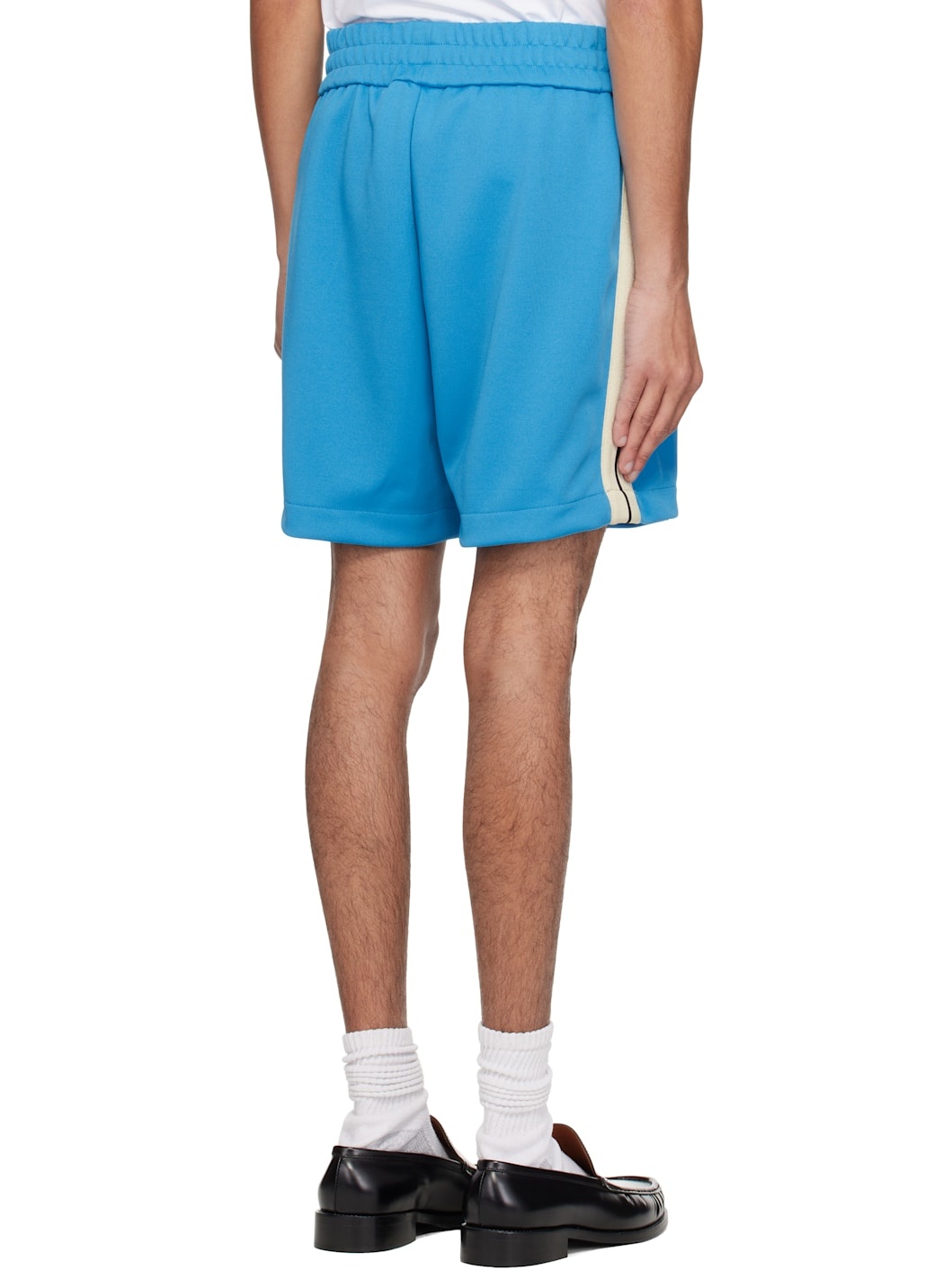 Blue Classic Logo Track Shorts - 3