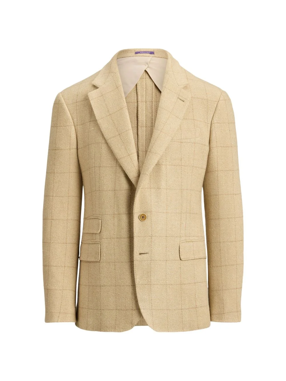 check-pattern single-breasted blazer - 1