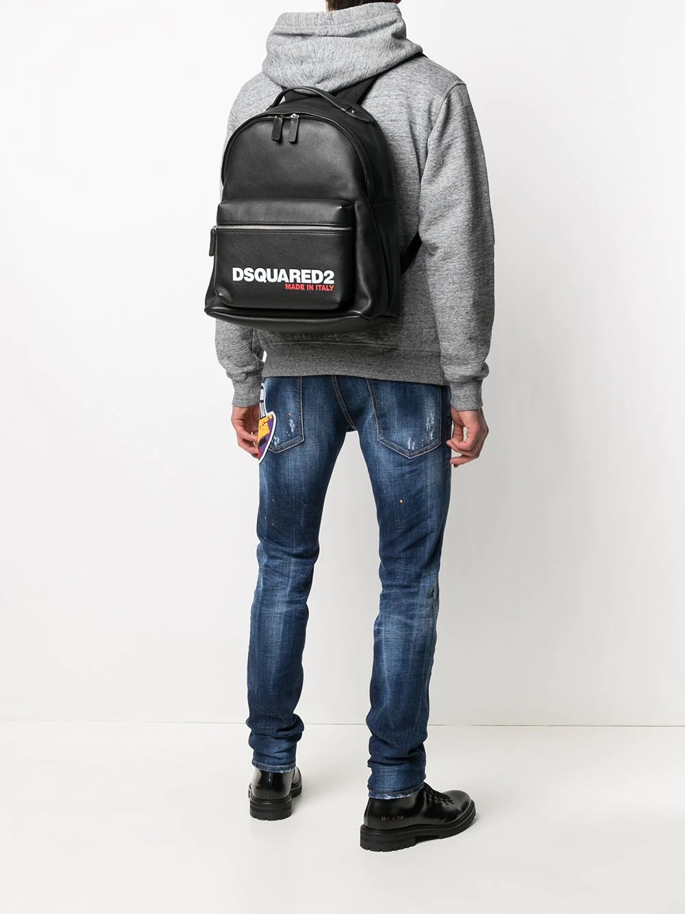 logo-print backpack - 2