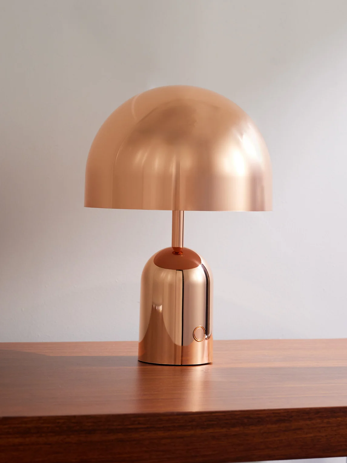 Bell Portable Copper-Tone LED Lamp - 1