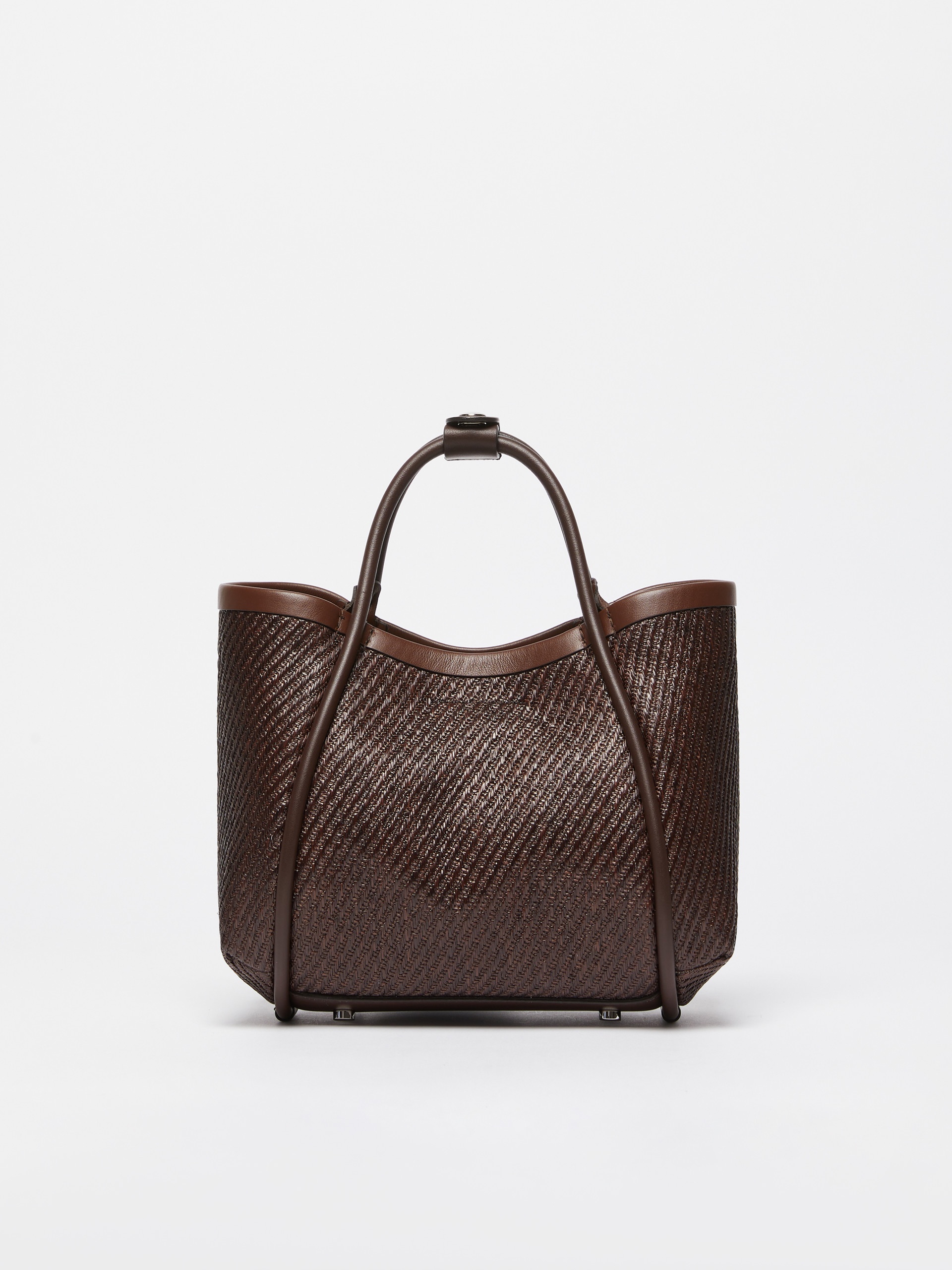 SUMMERMARINEXS Extra-Small raffia-look fabric Marine bag - 3