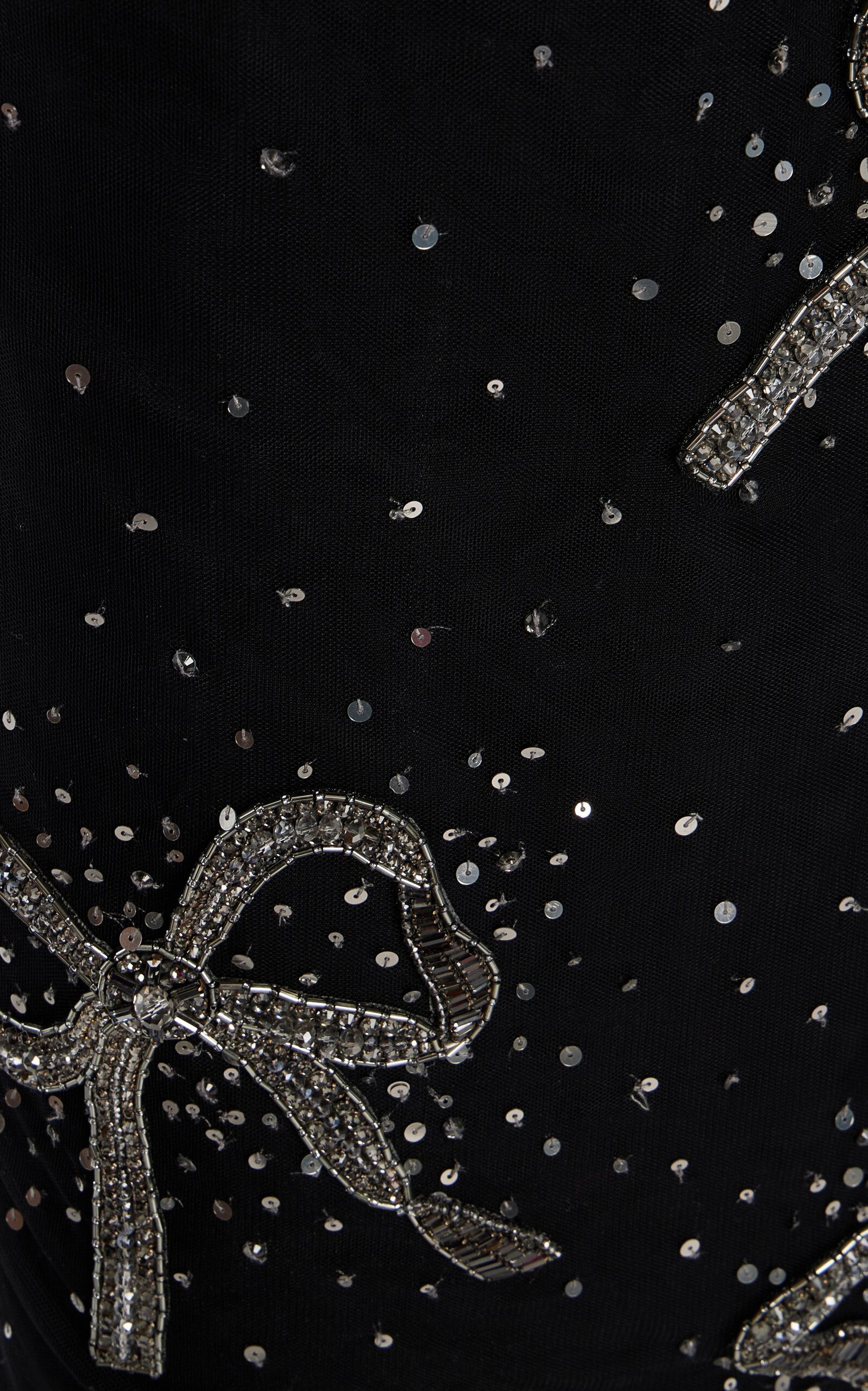 Embellished Tulle Midi Skirt black - 6