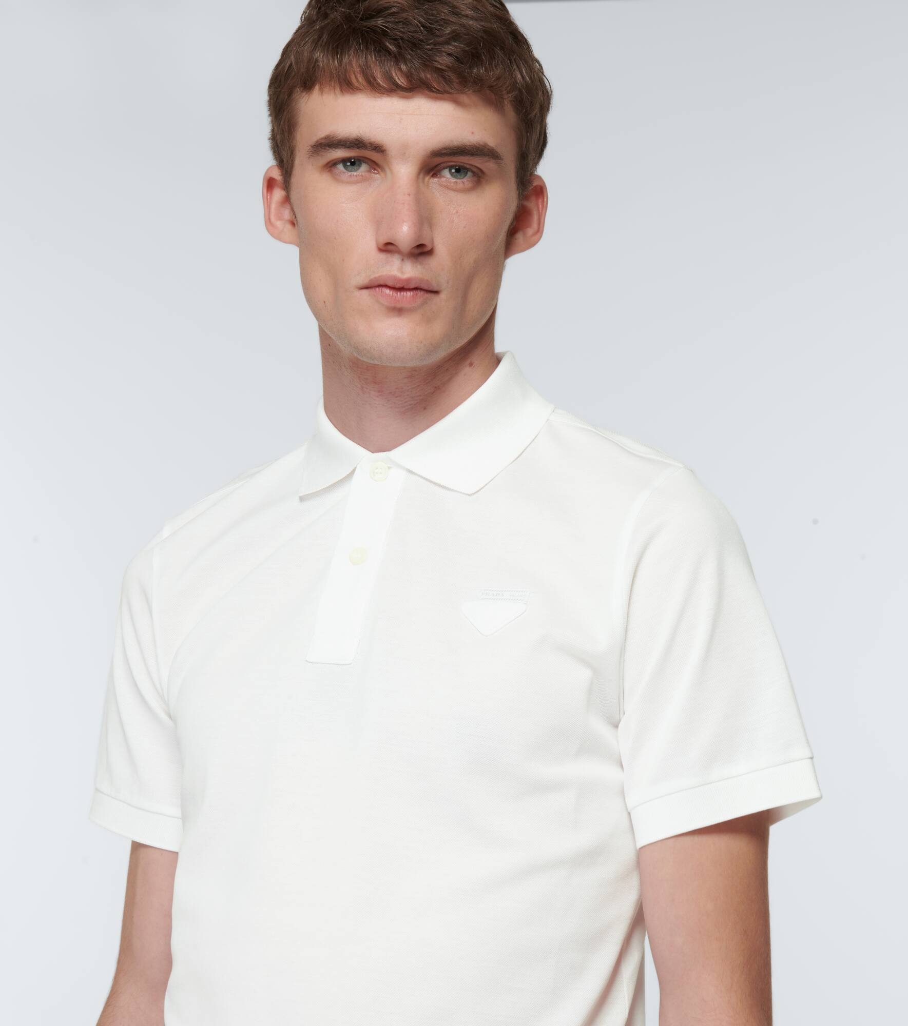 Cotton piqué polo shirt - 5