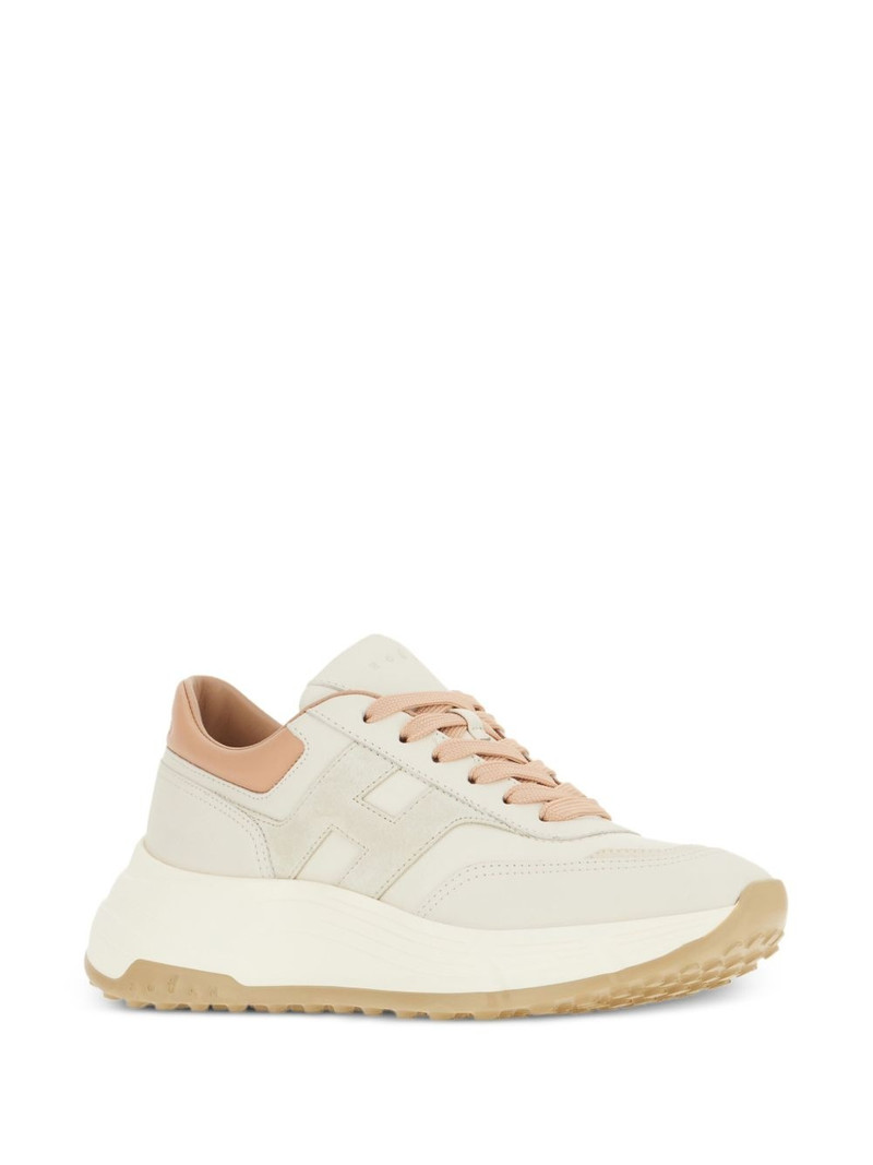 HOGAN Hi-fi leather panelled trainers outlook