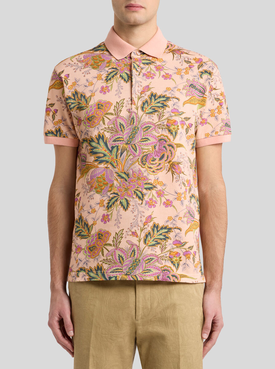 COTTON POLO SHIRT WITH PRINT - 2